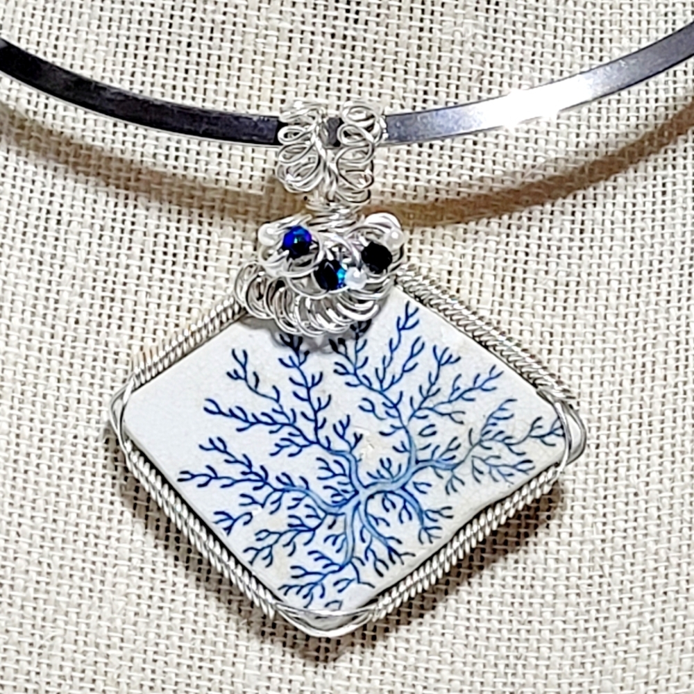 Rare Sea Pottery Pendant
